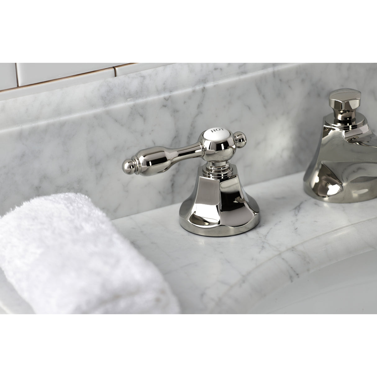 Tudor Traditional 8 inch Widespread Bathroom Faucet