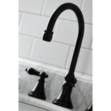 Duchess Widespread Bathroom Faucet With Brass Pop Up In 11.2" Spout Height - BUILDMYPLACE