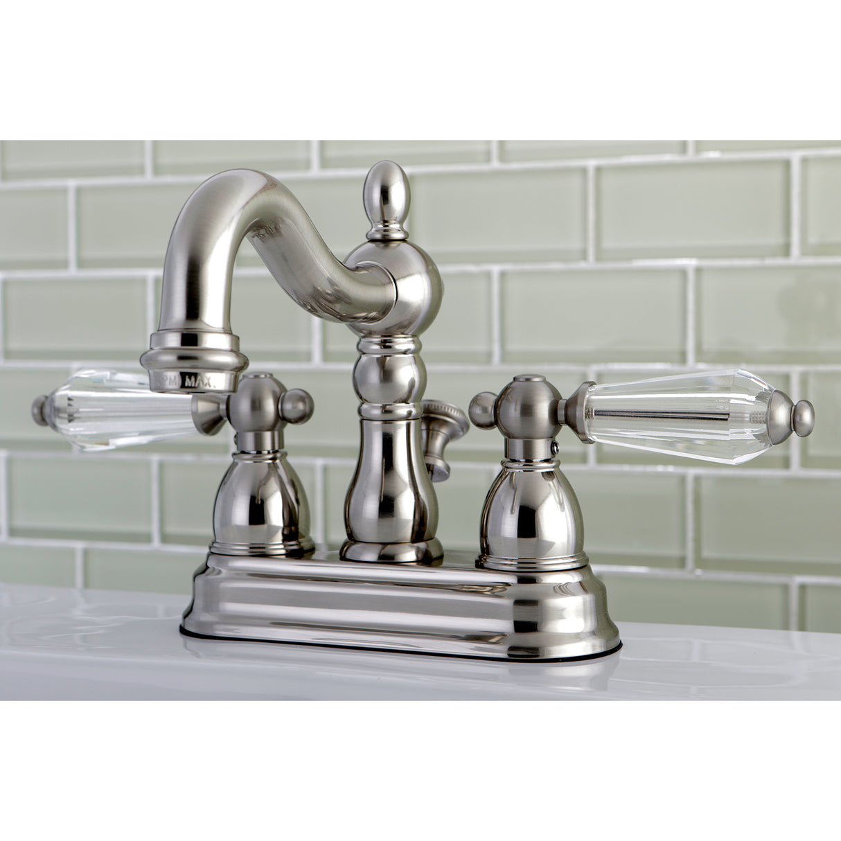 Wilshire 4" Centerset Bathroom Faucet With Brass Pop Up