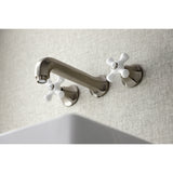 Metropolitan 2-Handle Modern Wall Mount Bathroom Faucet