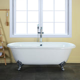 Clawfoot Tub with  Faucet Drillings