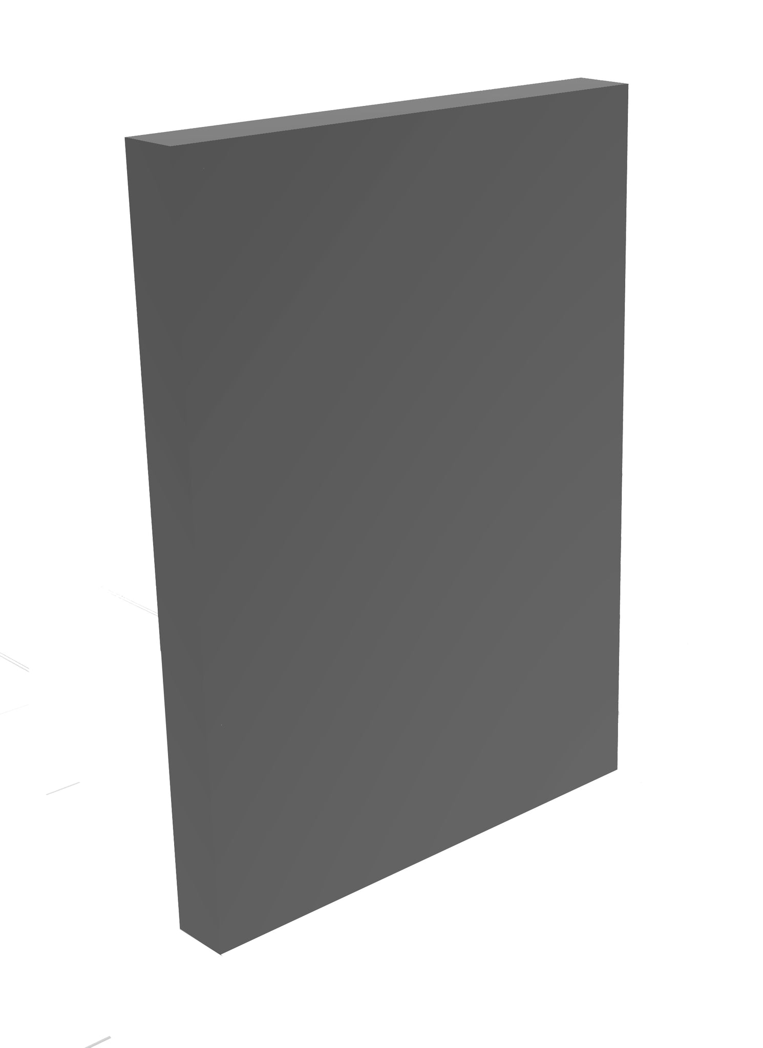 RTA - Grey Shaker - Dishwasher End Panels | 3"W x 30"H x 24.6"D