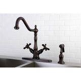 Mono Deck Mount Kitchen Faucet with Brass Sprayer