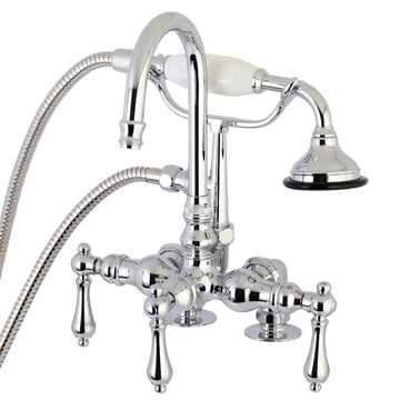Vintage Clawfoot Tub Faucet With Hand Shower