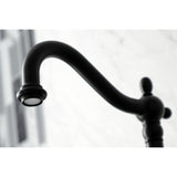 Heritage Two-Handle Traditional Wall Mount Bridge Kitchen Faucet