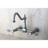 Tudor Wall Mount Bridge Kitchen Faucet