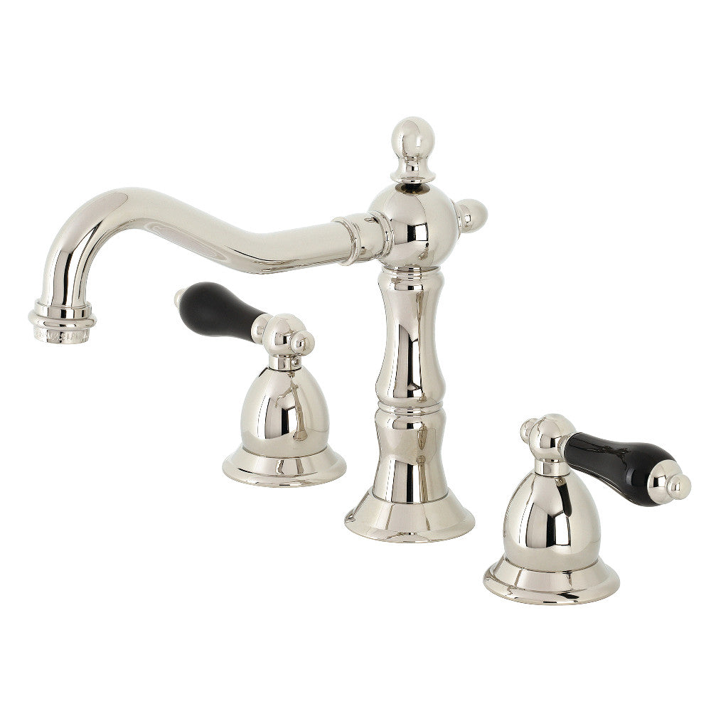 Widespread Bathroom Faucet w/ Brass Pop-Up