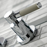 Kaiser Easy To Clean Two Handle Wall Mount Bathroom Faucet