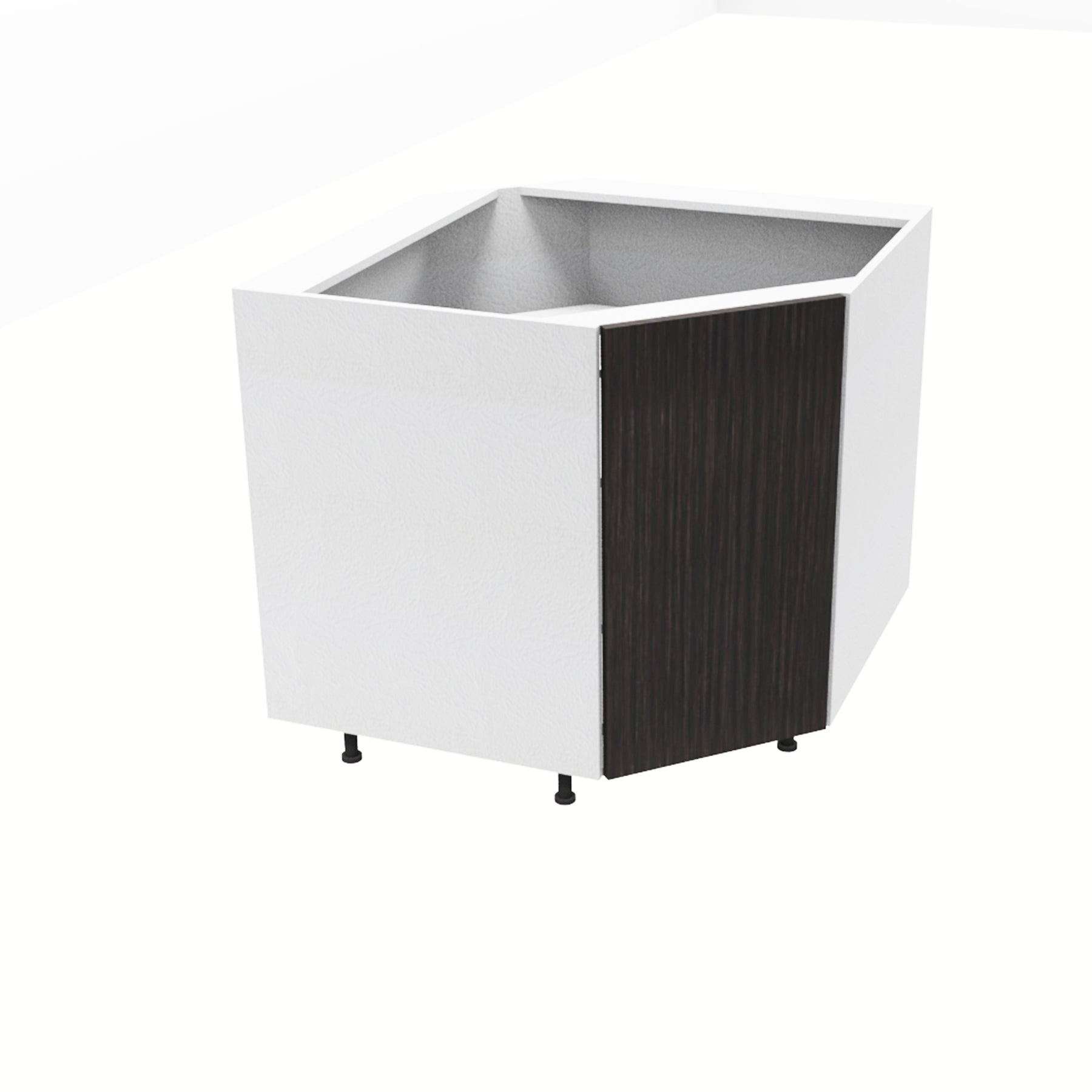 RTA - Brown Oak - Corner Sink Base Cabinets | 36"W x 30"H x 23.8"D