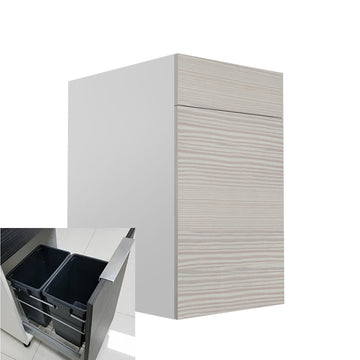 RTA - Pale Pine - Single Door Waste Basket Cabinets | 18
