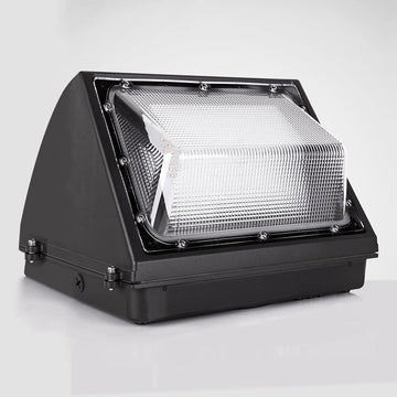 Forward Throw Exterior LED Wall Pack Lights - 80 Watt - 5700 Kelvin - DLC Approved - IP64 Rated Wall Mounted Lights
