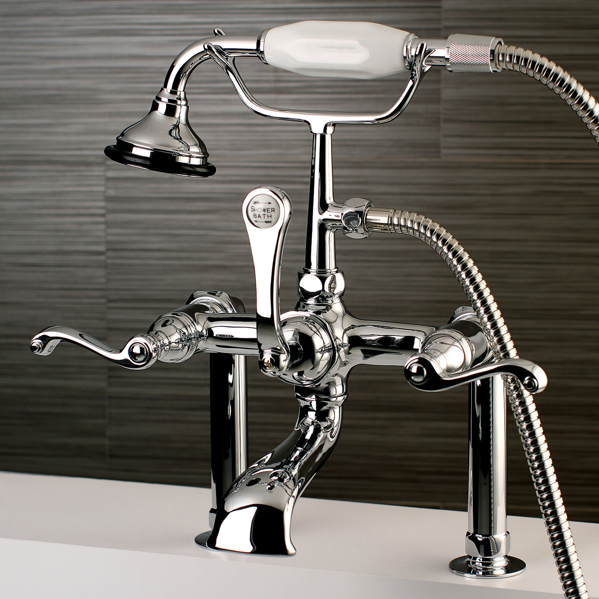 Royale Deck Mount Clawfoot Tub Faucet