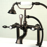 Tudor Deck Mount Clawfoot Tub Faucet