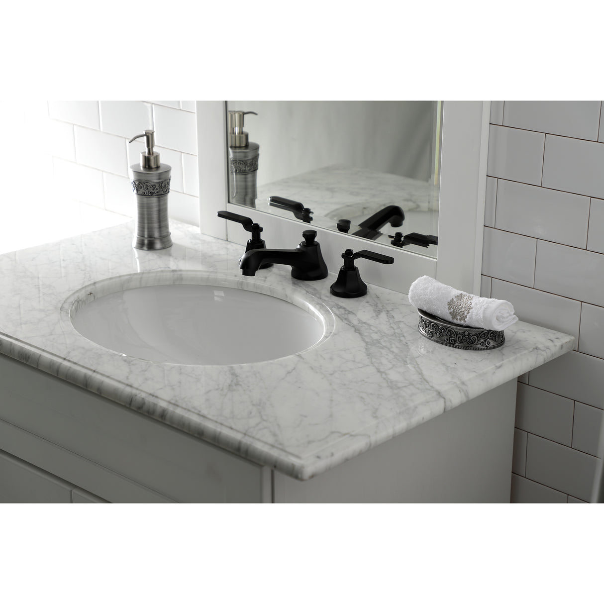 Whitaker Widespread Bathroom Faucet with Brass Pop-Up