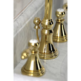 Tudor Widespread Bathroom Faucet W/ Brass Pop Up