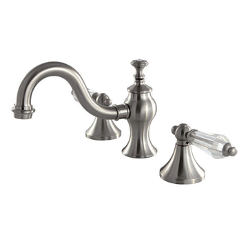 Wilshire 8 In. Two-handle 3-Hole Deck Mount Widespread Bathroom Sink Sink Faucet with Drain