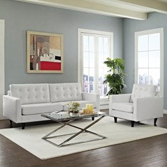 Modern Empress Sofa And Loveseat - Comfy ArmChairs - Sectional Living Room Set - BUILDMYPLACE