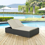 Sojourn Outdoor Patio Sunbrella Double Chaise - BUILDMYPLACE