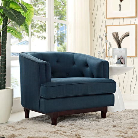 Modern Coast Fabric Upholstered 1 - Set Armchair - Comfortable Upholstered Accent Chair - BUILDMYPLACE