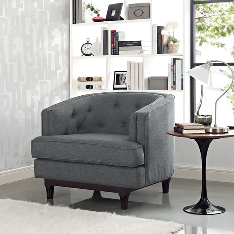Modern Coast Fabric Upholstered 1 - Set Armchair - Comfortable Upholstered Accent Chair - BUILDMYPLACE