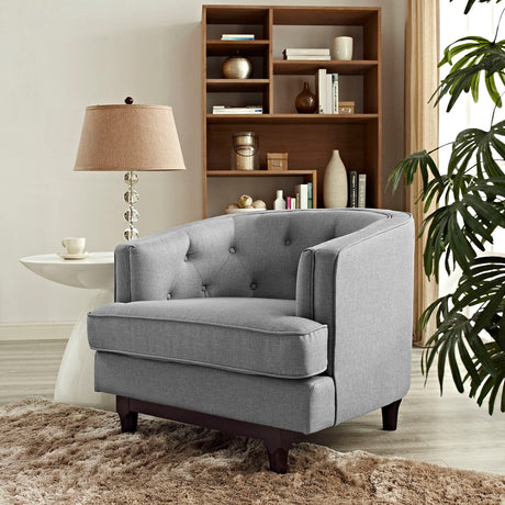 Modern Coast Fabric Upholstered 1 - Set Armchair - Comfortable Upholstered Accent Chair - BUILDMYPLACE