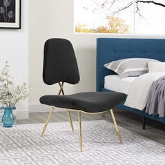 Modern Upholstered Ponder Performance Velvet Lounge Chair - Club Chair - BUILDMYPLACE