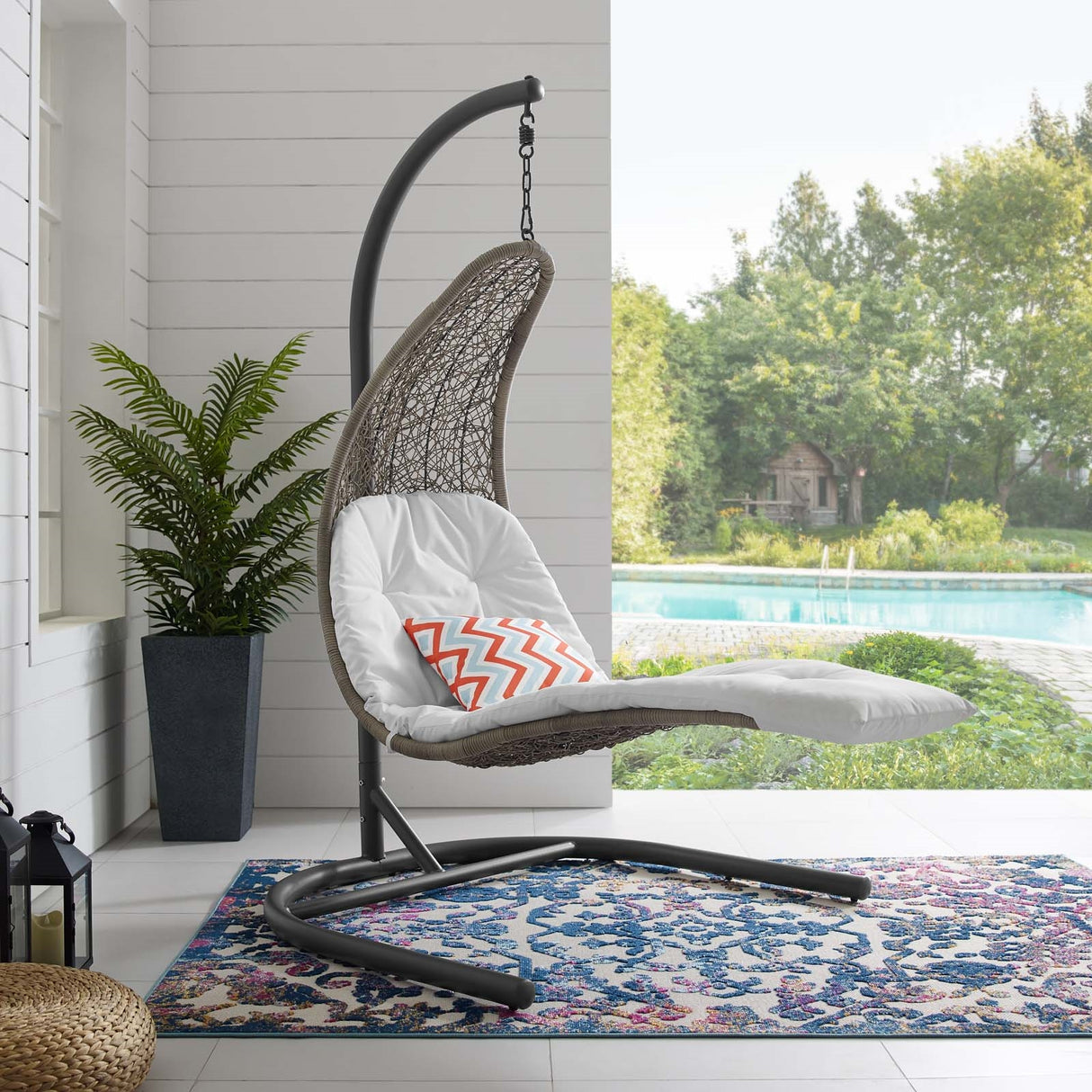 Porch Swing Chair For Home-Landscape Hanging Chaise Lounge Outdoor Patio Swing Chair - BUILDMYPLACE