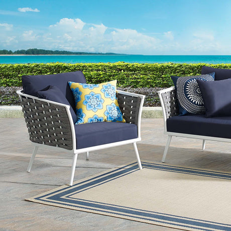 Stance Outdoor Patio Aluminum Armchair - BUILDMYPLACE