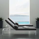 Perspective Cushion Outdoor Patio Chaise Lounge Chair - BUILDMYPLACE