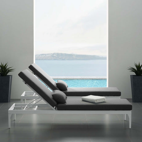 Perspective Cushion Outdoor Patio Chaise Lounge Chair - BUILDMYPLACE