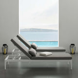 Perspective Cushion Outdoor Patio Chaise Lounge Chair - BUILDMYPLACE