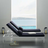 Perspective Cushion Outdoor Patio Chaise Lounge Chair - BUILDMYPLACE