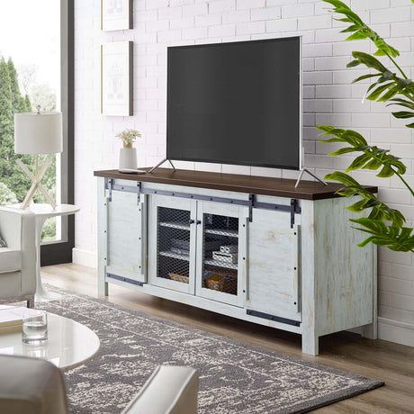 Rustic Sliding Bennington  71" Dining Room Cabinet - Storage Buffet Table - BUILDMYPLACE