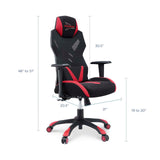 Speedster Mesh Gaming Computer Chair in Black Red