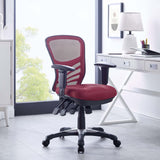 Articulate Ergonomic Mid back Swivel Computer Office Desk With Adjustable Height - BUILDMYPLACE