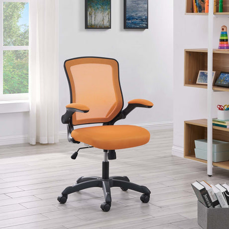 Veer Mesh Office Chair - Armrests Support, Rotational Wheel - For Computer Desk - BUILDMYPLACE