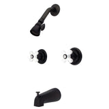 Magellan Tub & Shower Faucet With Porcelain Handles