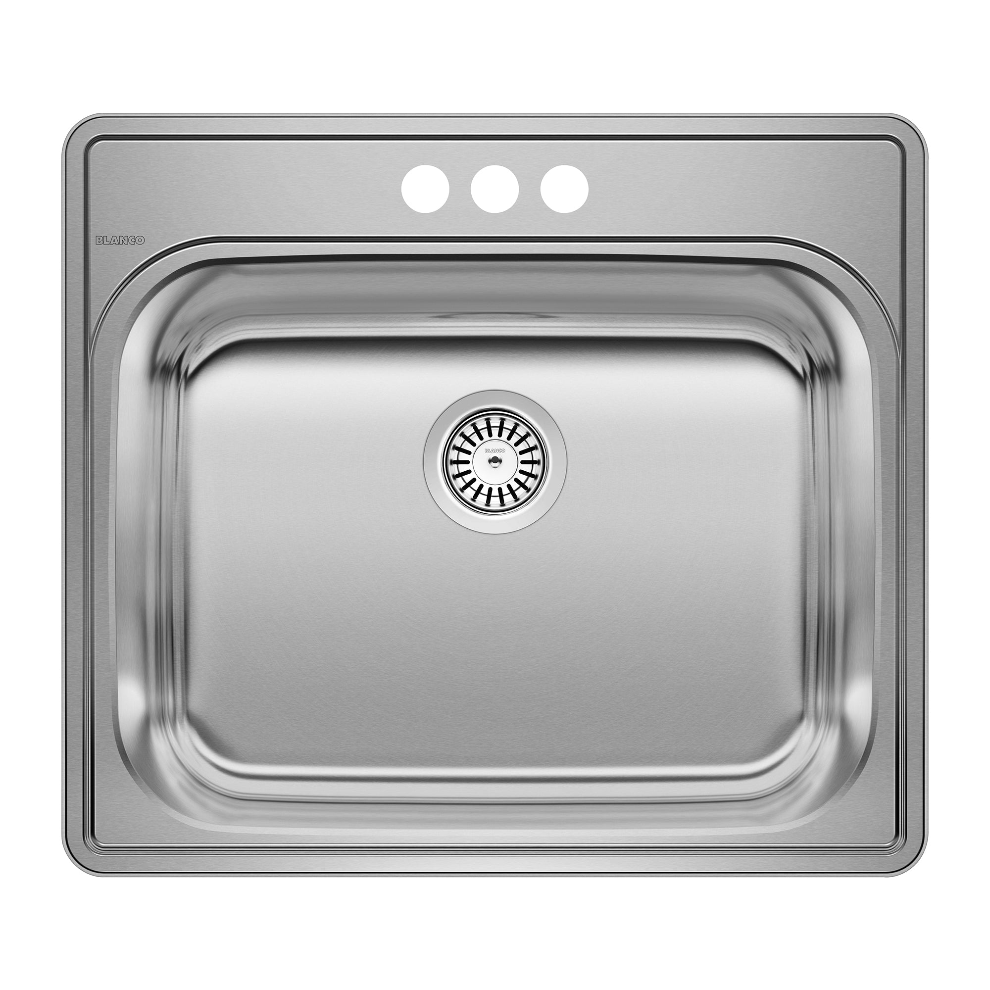 Blanco Essential 25" Single Basin Inset Stainless Steel Laundry Sink - 3-Hole