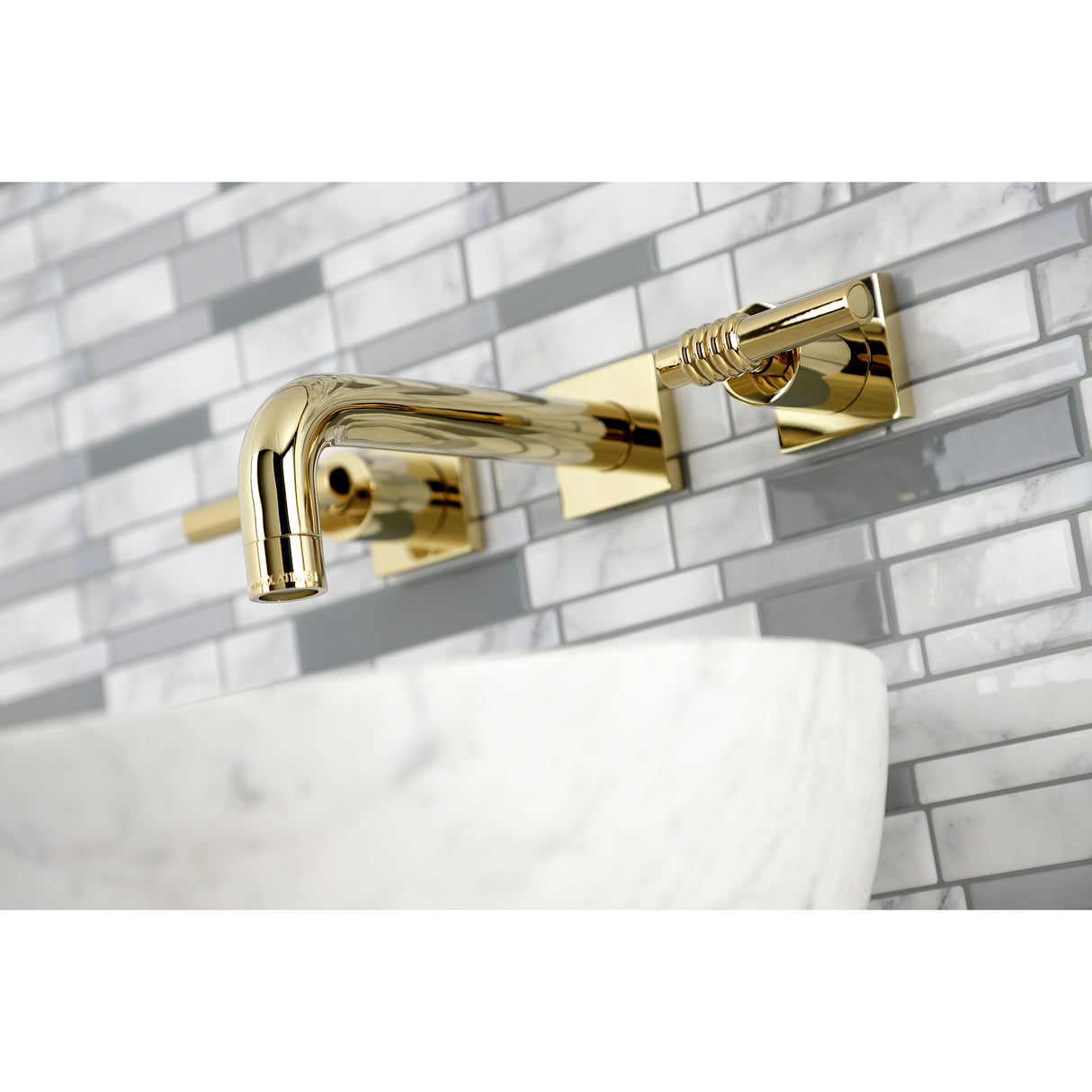 Milano Two-Handle Wall Mount Bathroom Faucet