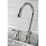 Tudor Widespread Bathroom Faucet W/ Brass Pop Up