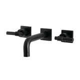 Milano Two-Handle Wall Mount Bathroom Faucet