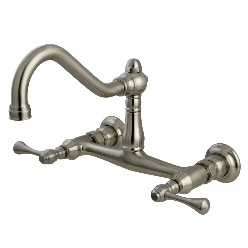 Vintage 8 Inch Center Wall Mount Bathroom Faucet