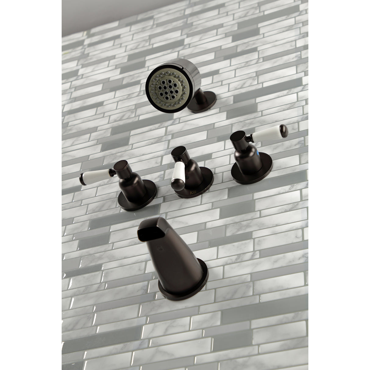 Paris Three Handle Tub And Shower Faucet