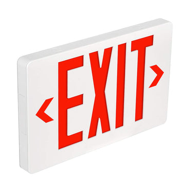 LED Emergency Light Exit Sign - 4W - Red Large Size - UL Listed