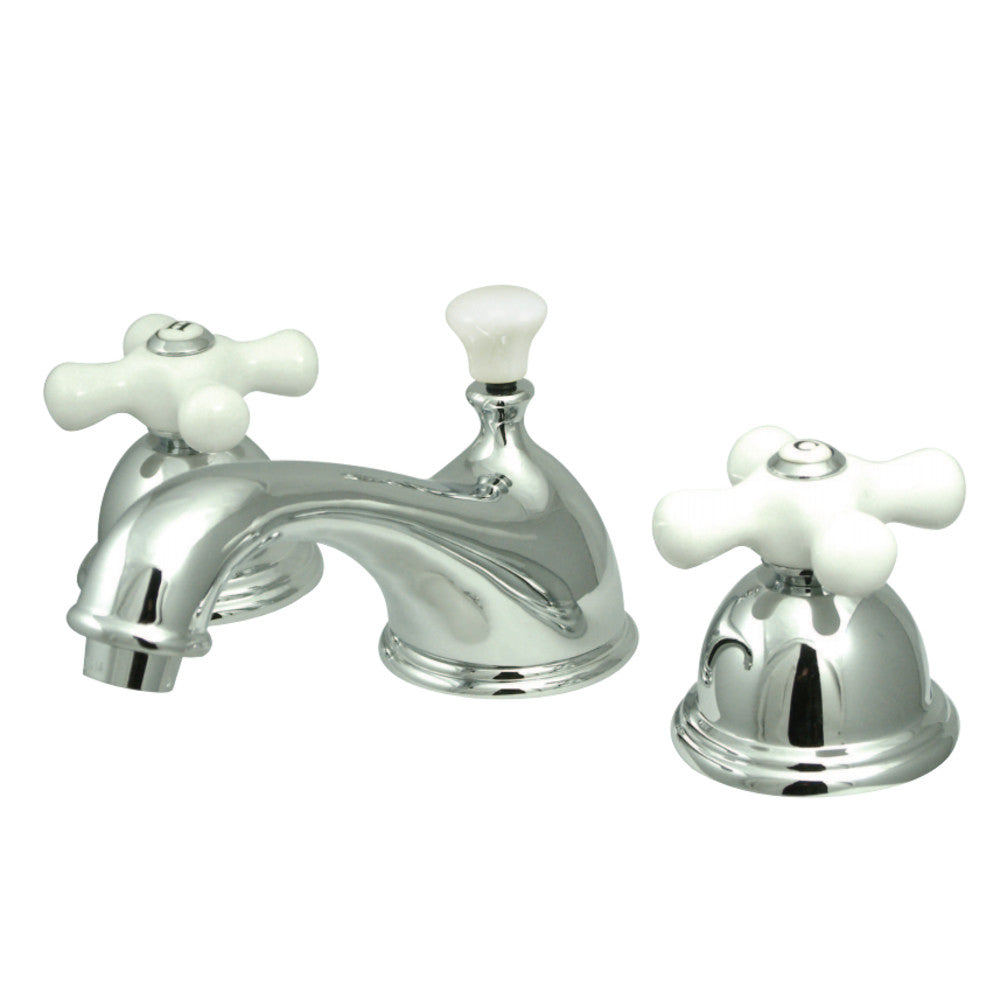 Restoration 8 In. Solid Brass Two-handle 3-Hole Deck Mount Widespread Bathroom Sink Faucet