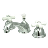 Restoration 8 In. Solid Brass Two-handle 3-Hole Deck Mount Widespread Bathroom Sink Faucet