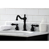 Widespread Bathroom Faucet w/ Brass Pop-Up