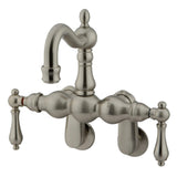 Vintage Adjustable Center Wall Mount Tub Faucet In 7.44" Spout Reach