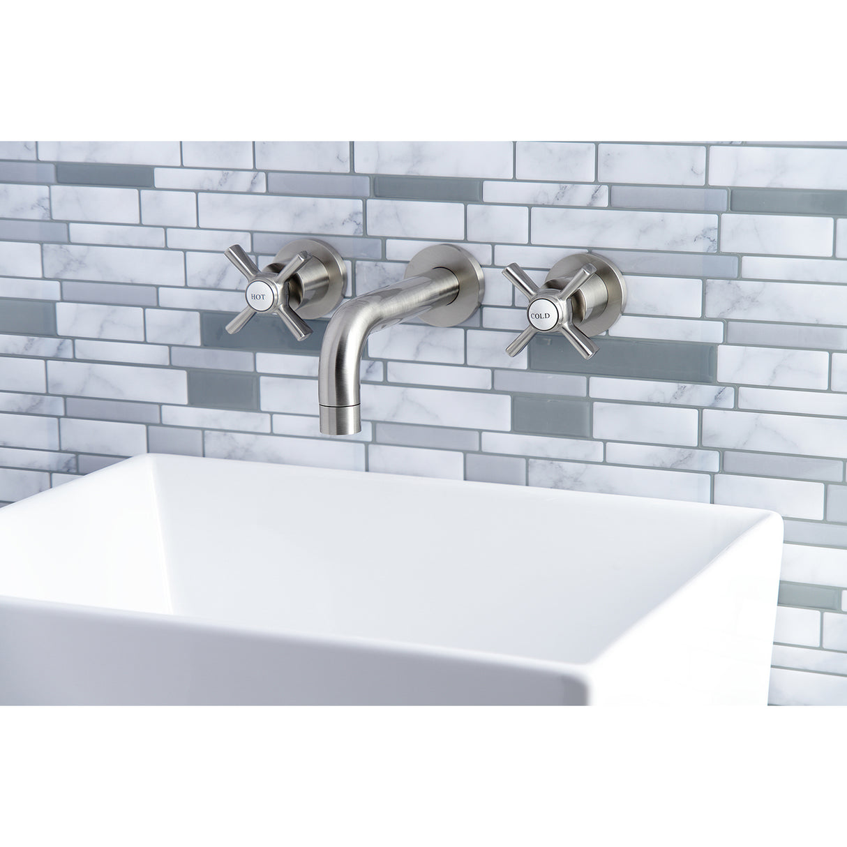 Millennium Two Handle Wall Mount Bathroom Faucet