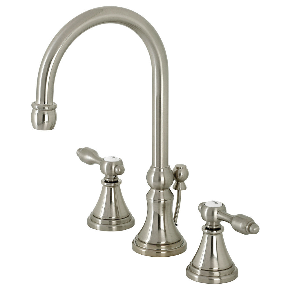 Tudor Widespread Bathroom Faucet W/ Brass Pop Up